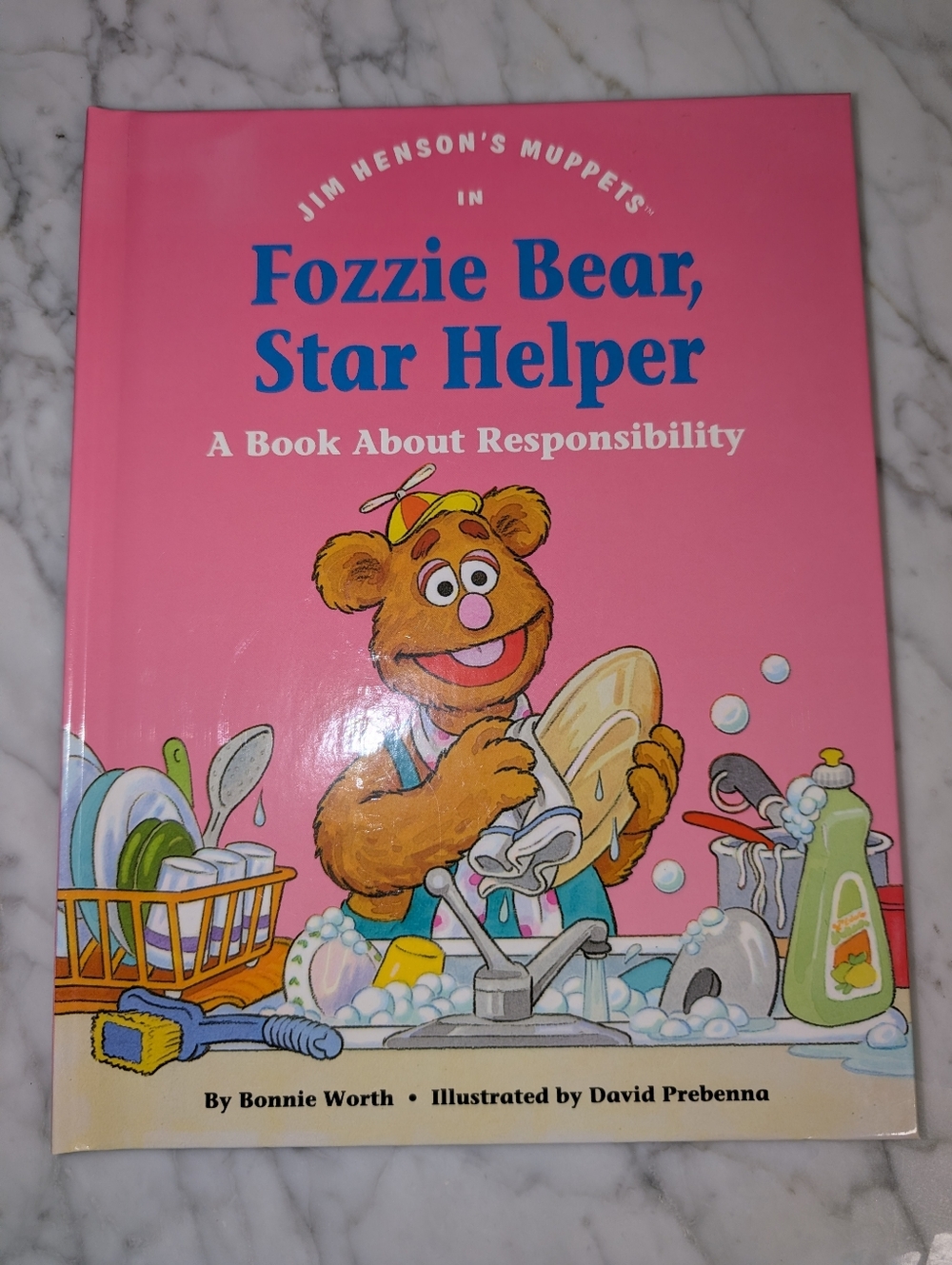 🐸 Vintage Muppets "Fozzie Bear Star Helper" Hardcover Children’s Book Retro 90s